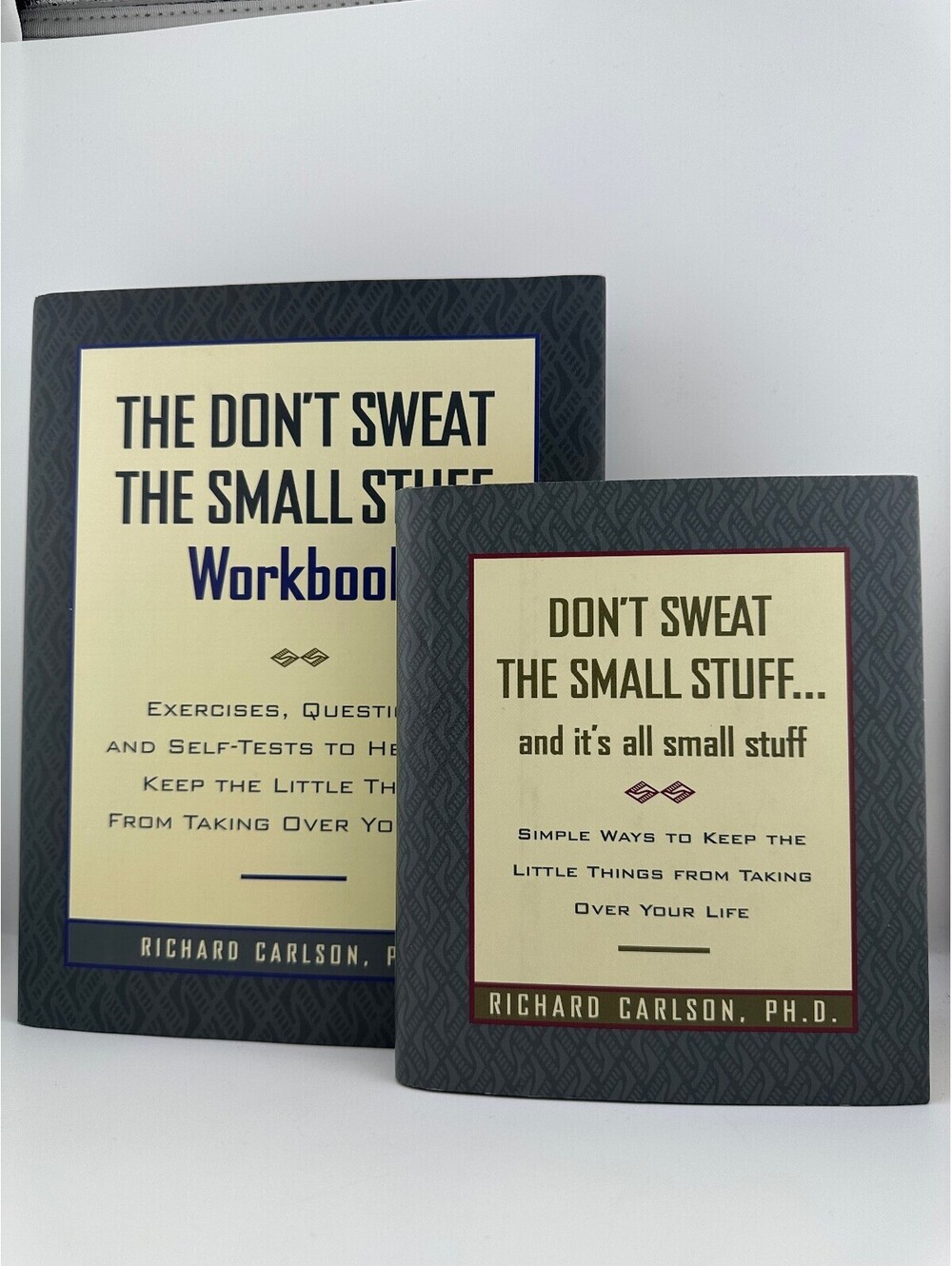Richard Carlson Don't Sweat Small Stuff Book & Workbook Set